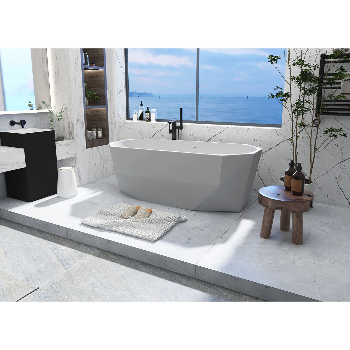 Ethen Glossy White Bathtub