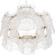 Brookstreet 6 Light 29.5 inch Legacy Brass Pendant Ceiling Light in Clear Handmade Glass