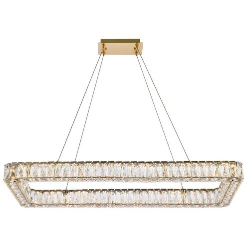 Monroe 1 Light 42 inch Gold Pendant Ceiling Light