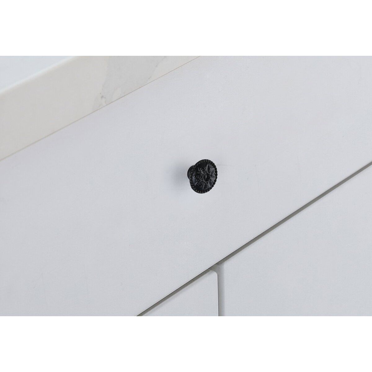 Corio Matte Black Hardware Cabinet Knob, Set of 10