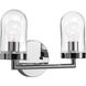 Paia 2 Light 13.5 inch Polished Chrome Bath Vanity Wall Light