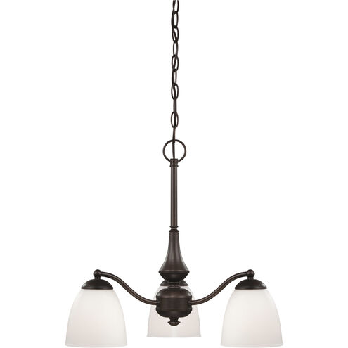 Patton 3 Light 21 inch Prairie Bronze Chandelier Ceiling Light