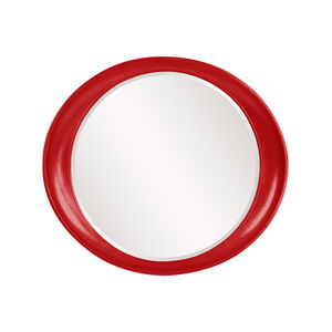Ellipse 39 X 35 inch Glossy Red Wall Mirror