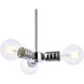 Reyes 3 Light 7.5 inch Chrome Pendant Ceiling Light