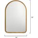 Arch 36 X 24 inch Gold Leaf Metal Wall Mirror