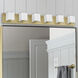 Verona 6 Light 35.5 inch Aged Brass Vanity Light Wall Light