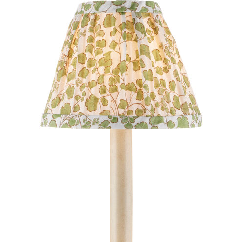 Maiden Fern Green/Ivory Tapered Chandelier Shade