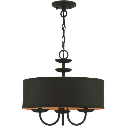 Winchester 3 Light 16 inch Black Pendant Chandelier Ceiling Light