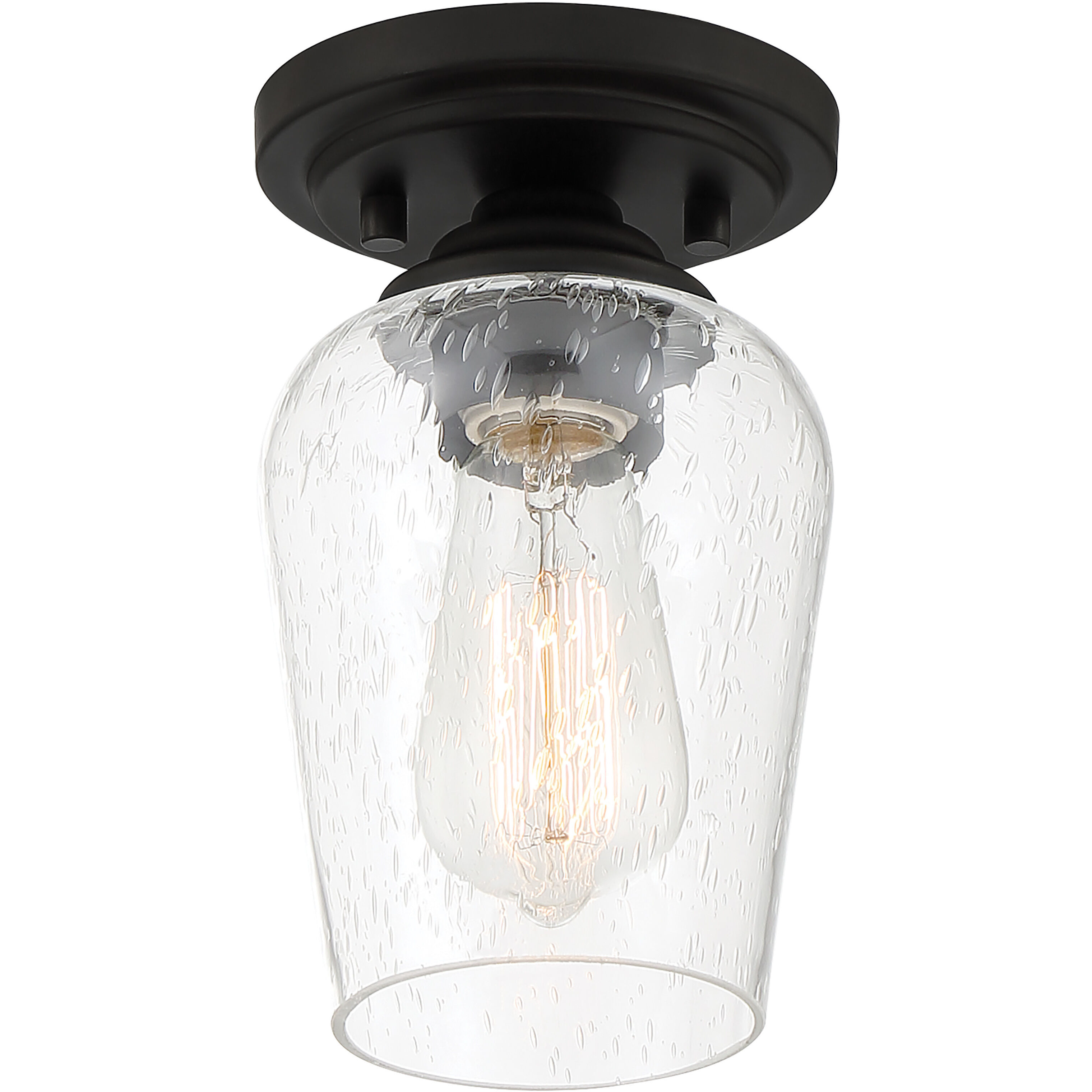 Shyloh 1 Light 4.88 inch Coal Pendant / Semi Flush Ceiling Light