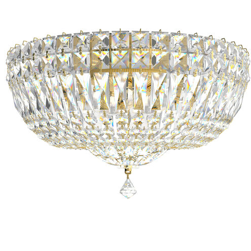 Petit Crystal Deluxe 5 Light Aurelia Flush Mount Ceiling Light in Optic