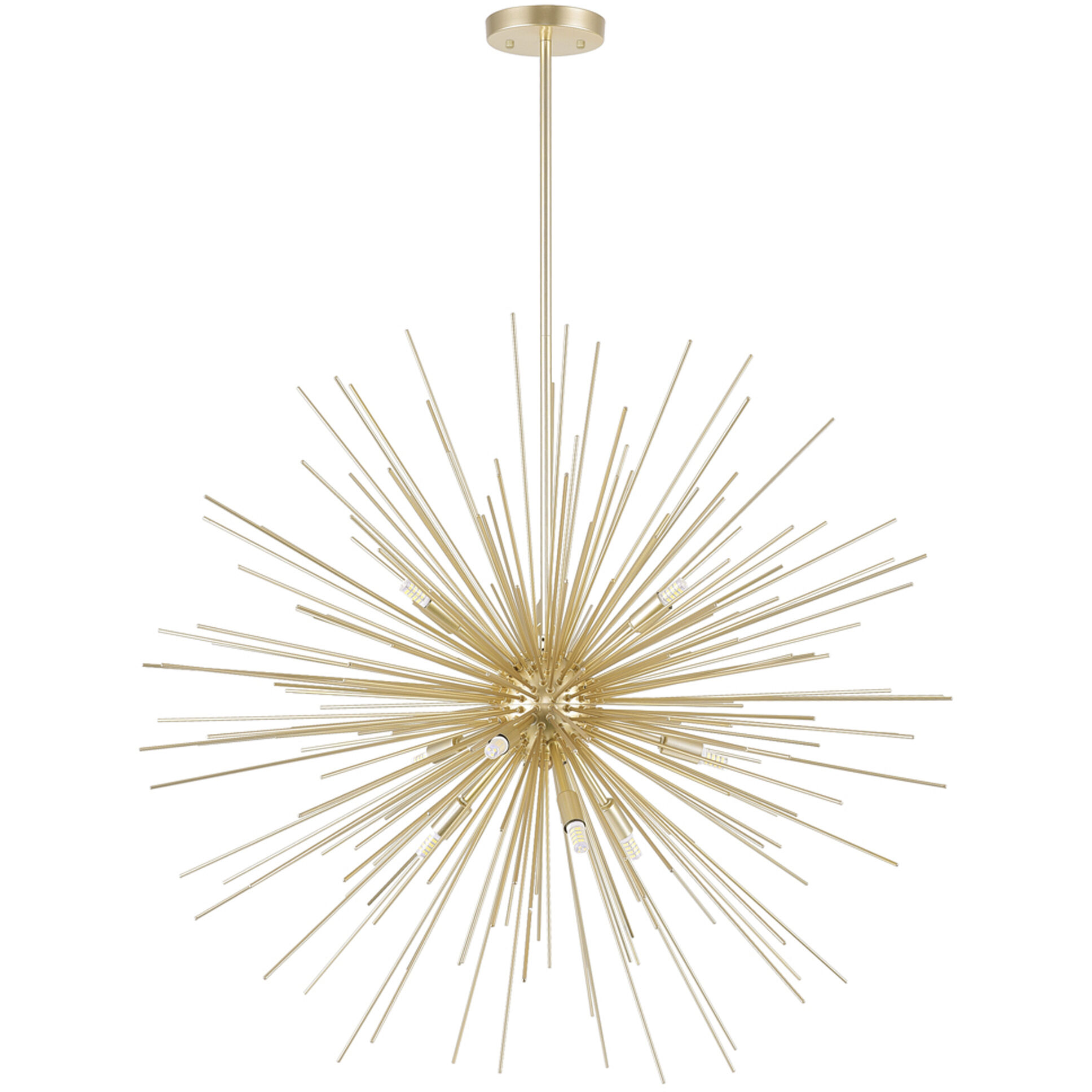 Savannah 9 Light 30 inch Gold Leaf Chandelier Ceiling Light