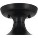Sisu LED 8 inch Black Semi Flush Mount Ceiling Light