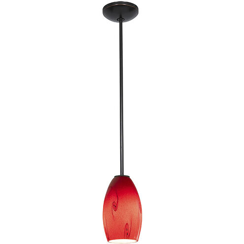 Merlot LED 3.5 inch Oil Rubbed Bronze Pendant Ceiling Light