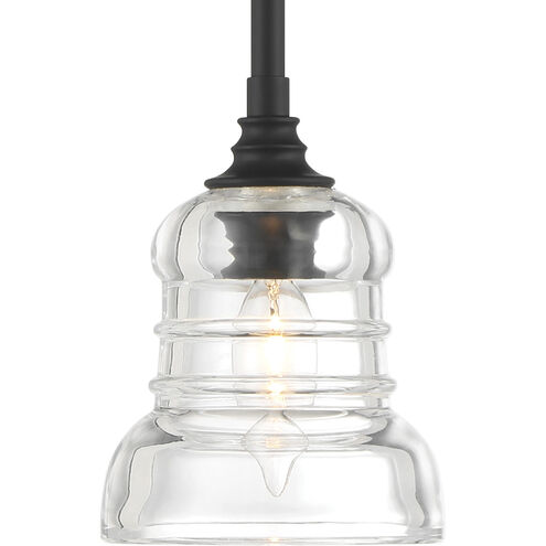 Gregory 1 Light 5 inch Matte Black Mini Pendant Ceiling Light