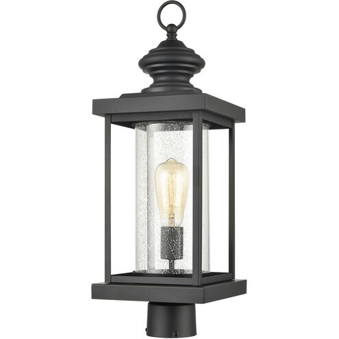 Minersville 1 Light 23 inch Matte Black Outdoor Post Light