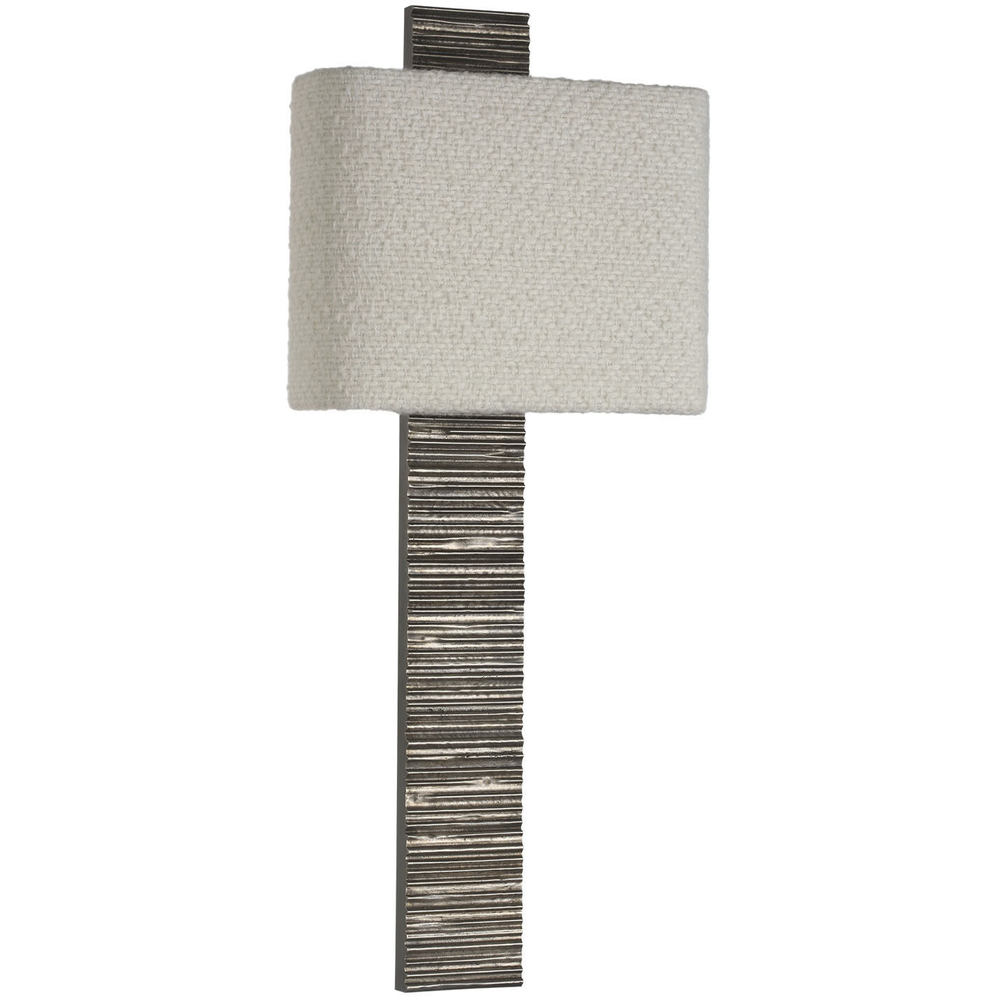 Anne-Marie Barton Fumar Tail Sconce Wall Light in Ridged Graphite