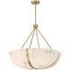 Chalfont 4 Light 30 inch Warm Brass Pendant Ceiling Light