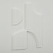 Ispra Matte White Wall Decor, Set of 4