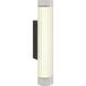 io LED 5.28 inch Matte Black Bathroom Wall Light