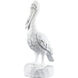 Carved Pelican Weathered White Object