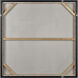 Whiten II White with Gray and Champagne Silver Framed Wall Art