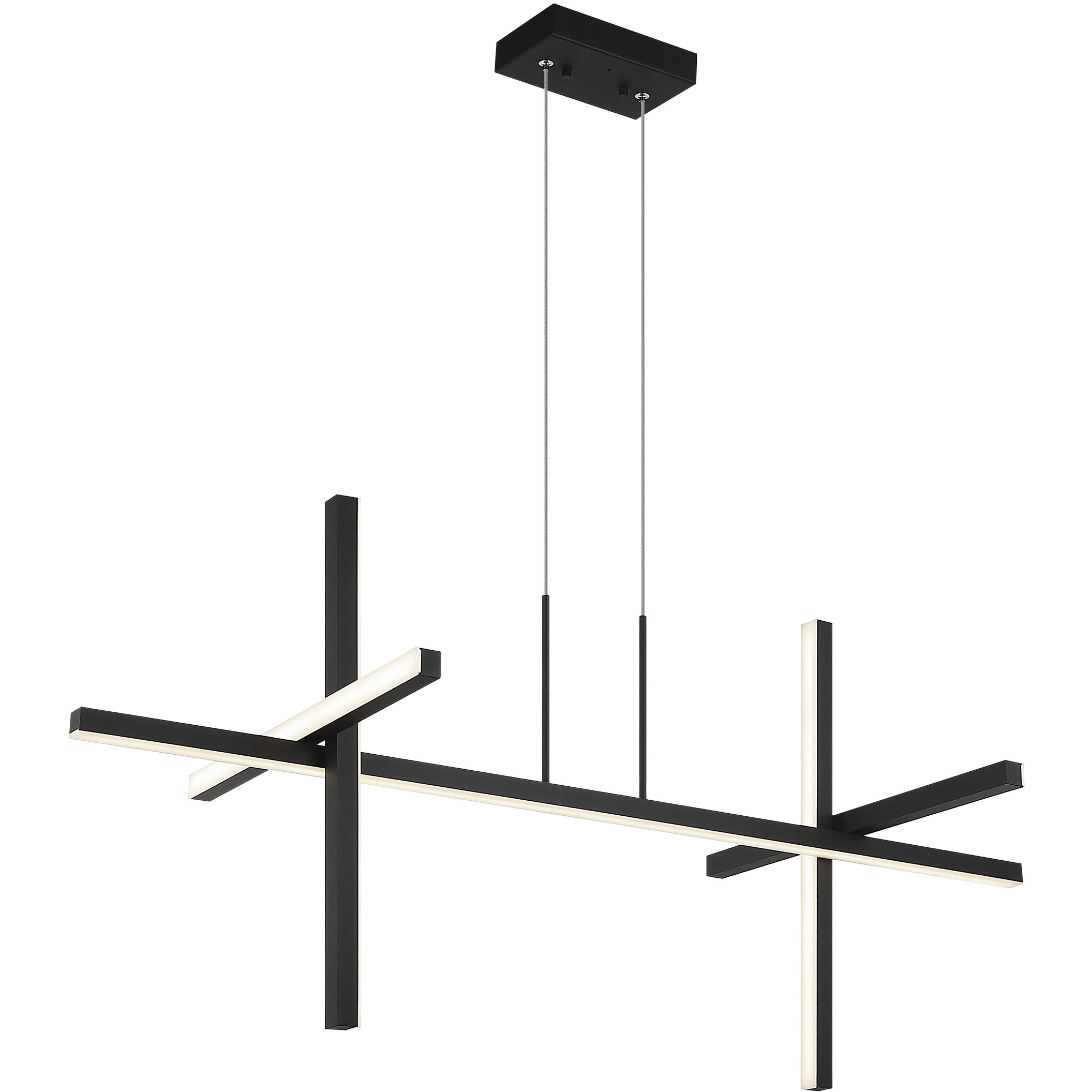 Crosley 4 Light 43.75 inch Matte Black Pendant Ceiling Light