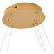 Canada LED 32 inch Gold LED Chandelier Ceiling Light