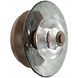 Atmosphere Cirrus LED Burnished Bronze Sconce/Flush Mount Ceiling Light in 3000K LED, Smoke Granite, Medium
