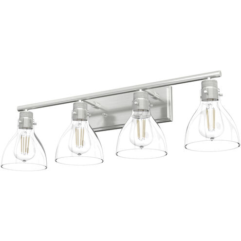 Van Nuys 4 Light 32 inch Brushed Nickel Vanity Light Wall Light