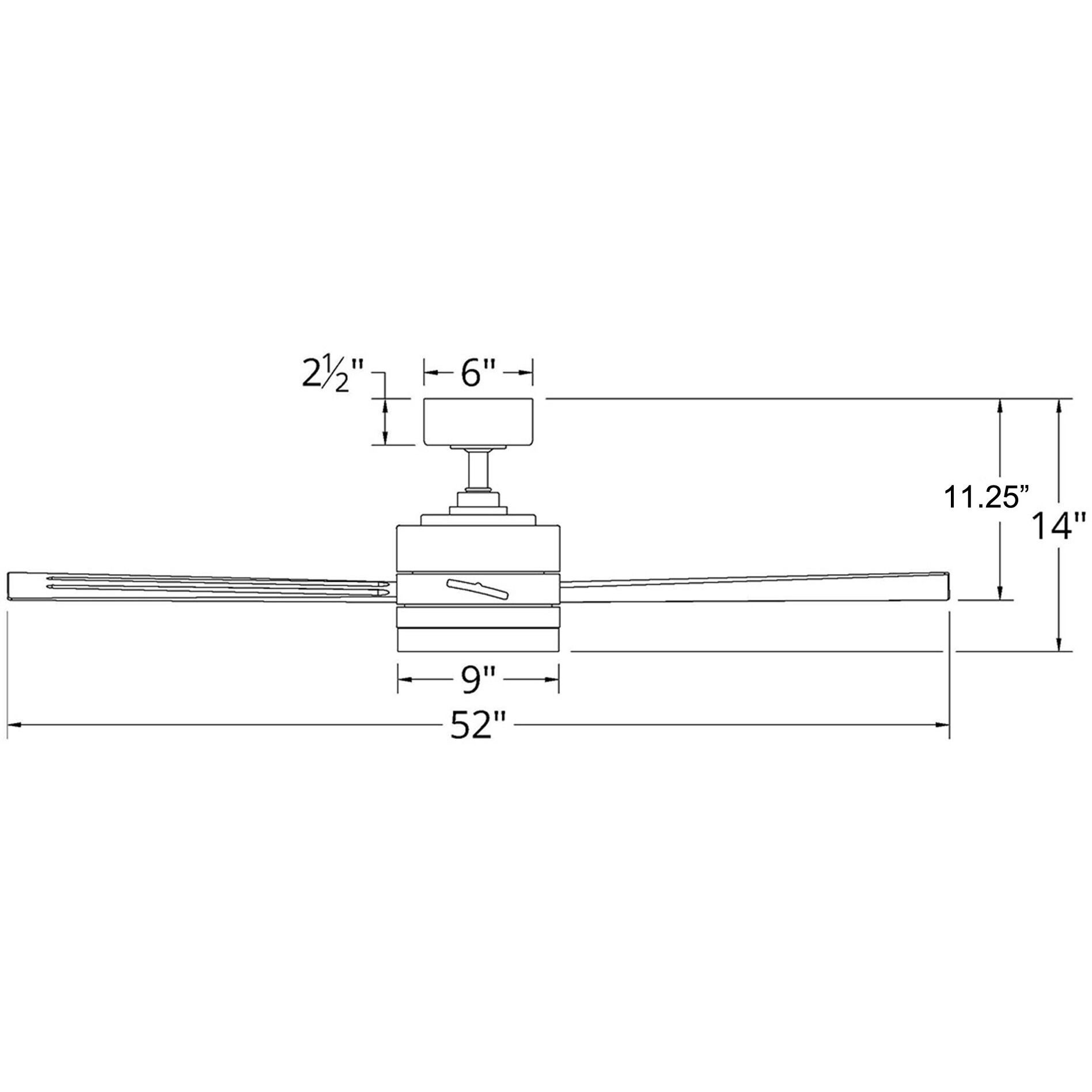 Wynd 52 inch Graphite Weathered Gray with Weathered Gray Blades Downrod Ceiling Fan in 3000K, Smart Ceiling Fan