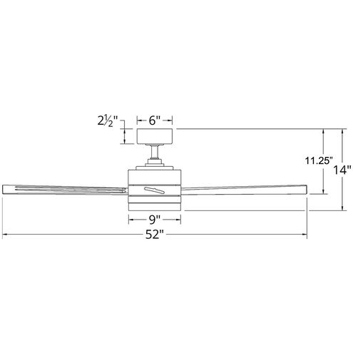 Wynd 52 inch Graphite Weathered Gray with Weathered Gray Blades Downrod Ceiling Fan in 3000K, Smart Ceiling Fan