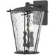 Jantzen 2 Light 16.5 inch Texture Black Outdoor Wall Sconce