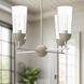 Alora Mood Emil 4 Light 25 inch White and White Oak Chandelier Ceiling Light