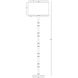 Kane 64.5 inch 150 watt Matte Celadon with Modern Brass Floor Lamp Portable Light in Fondine