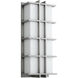 Telshor 2 Light 21.75 inch Satin Nickel Outdoor Wall Sconce