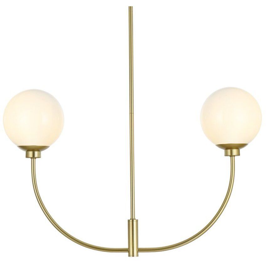 Nyomi 2 Light 30 inch Brass Chandelier Ceiling Light