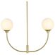 Nyomi 2 Light 30 inch Brass Chandelier Ceiling Light