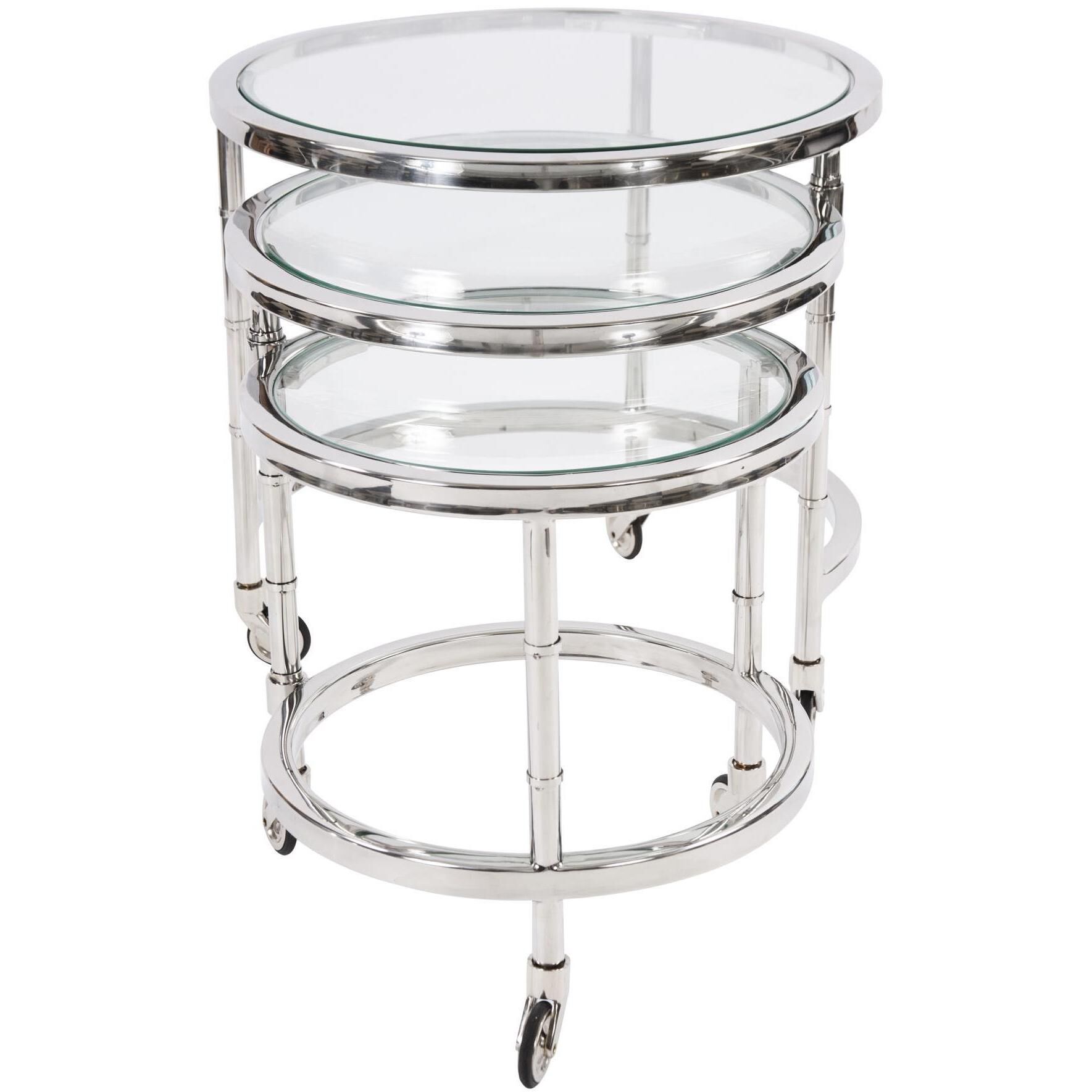 Carter Silver Bar Cart