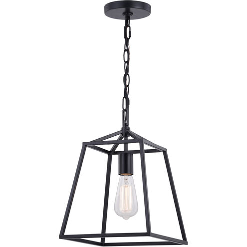 Hayes 1 Light 10 inch Black Mini Pendant Ceiling Light