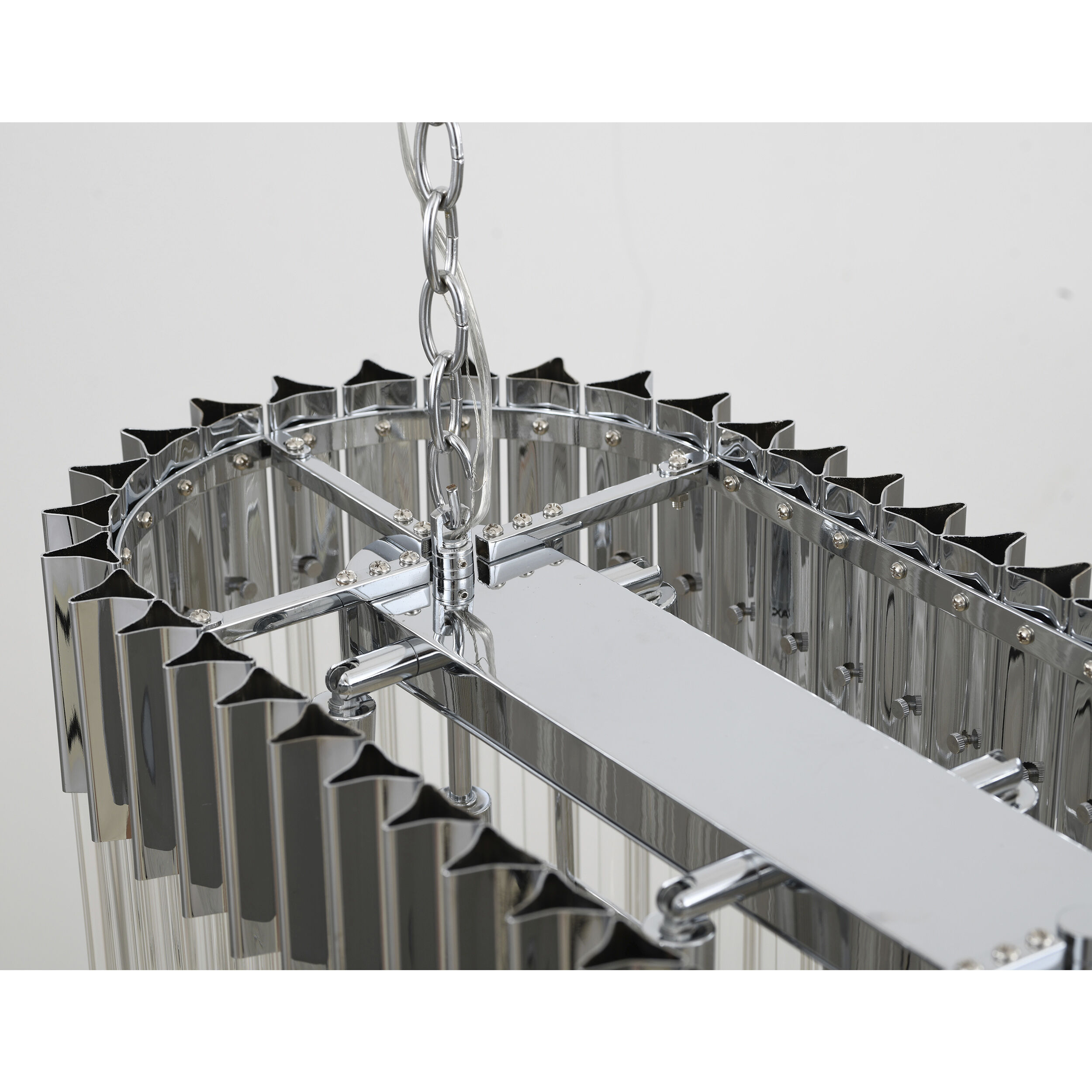 Canada 12 Light 12.6 inch Chrome Chandelier Ceiling Light