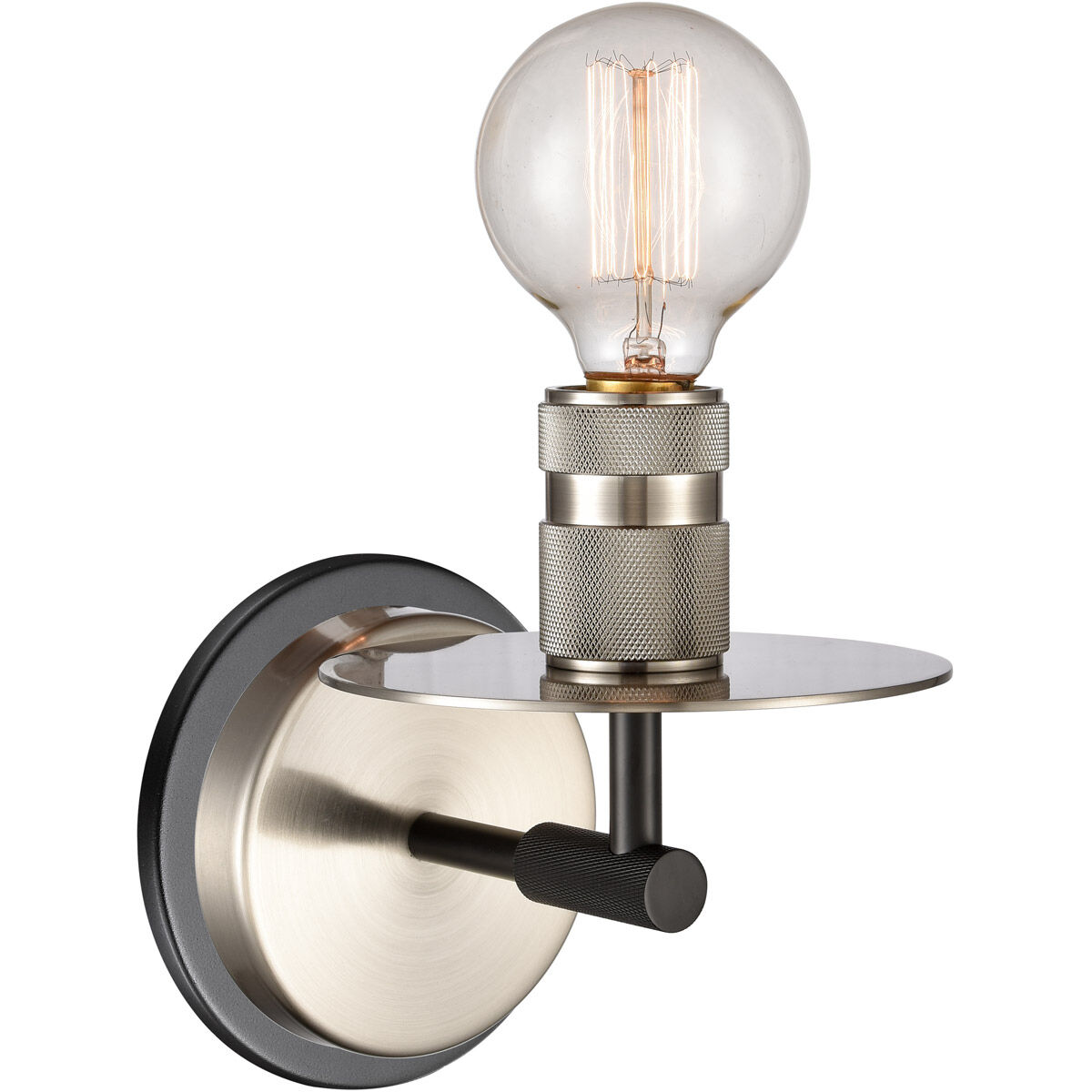 Restoration Aurora LED 5.88 inch Brushed Satin Nickel Sconce Wall Light, Restoration