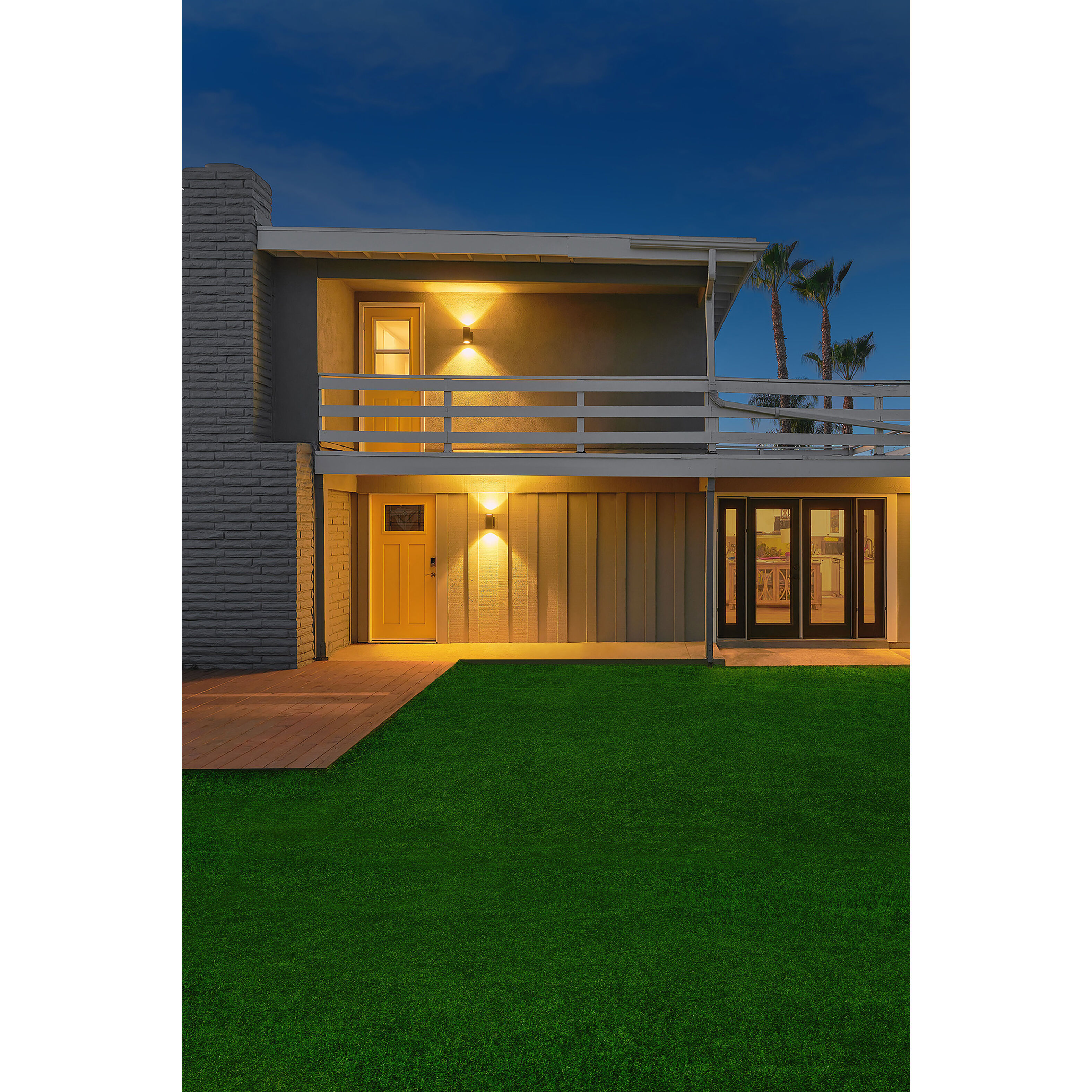 Outdoor Cylinder LED Wall Sconce Wall Light in Anthracite