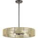 Goldiemesh 4 Light 22 inch English Bronze Pendant Ceiling Light