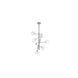 Canada 6 Light 20 inch Shiny Nickel Chandelier Ceiling Light