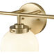 Fairbanks 3 Light 23.25 inch Brushed Gold Vanity Light Wall Light