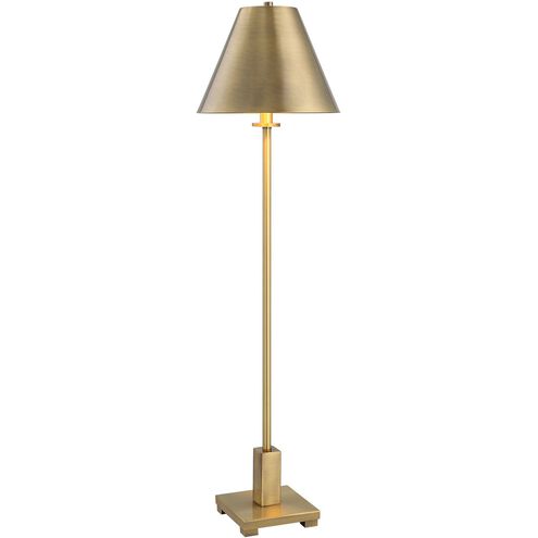 Pilot 37 inch 60.00 watt Brushed Brass Buffet Lamp Portable Light