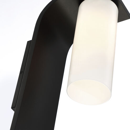 Colonne 1 Light 15 inch Satin Black Outdoor Wall Sconce