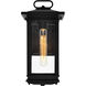 Oakwood 1 Light 14 inch Black Outdoor Wall Light