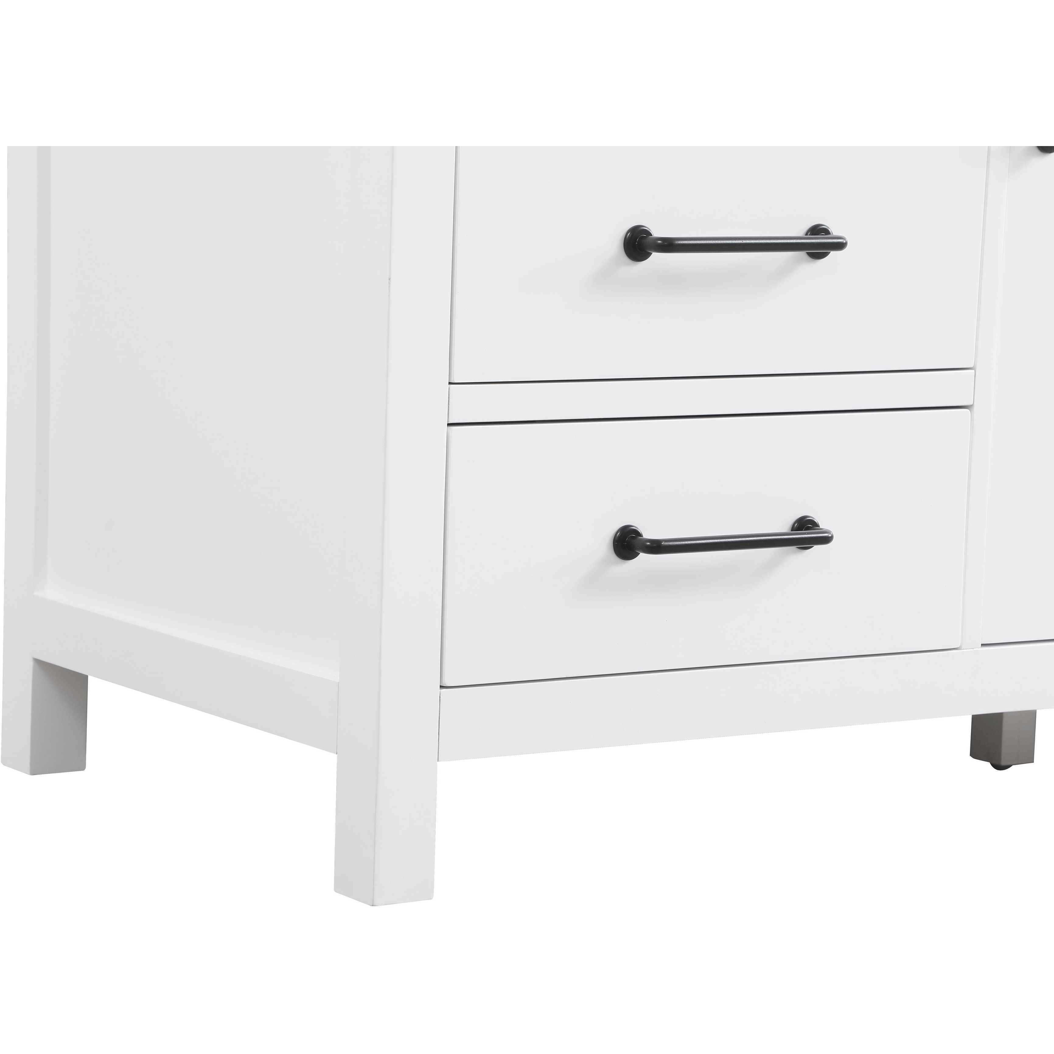 Nathan 60 X 34 inch White Bathroom Vanity Cabinet