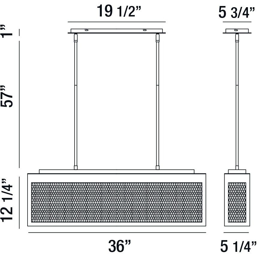 Coop LED 5 inch Sand Black Chandelier Ceiling Light, Small